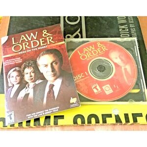 Law & Order PC Game Dead on the Money CD-ROM + Crime Scenes HC Book